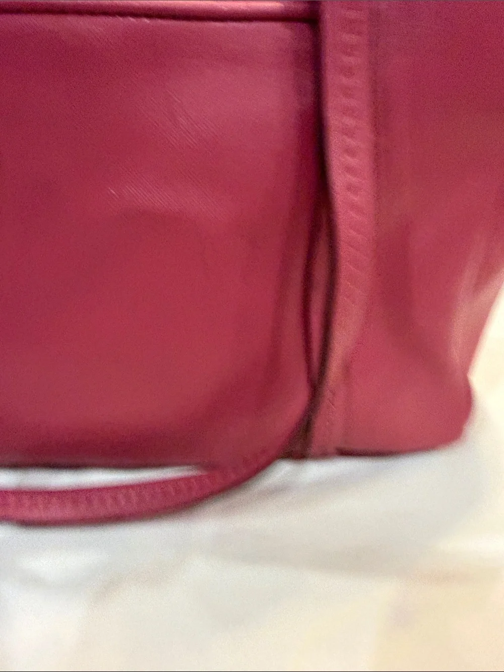 Coach Hot Pink Shoulder Bag with Floral Charm